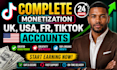 do organic tiktok promotion for monetization