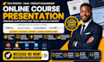 create tech startup online course presentation