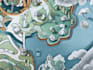 make fantasy map illustration for , novels and games