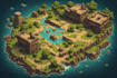draw a custom map for fantasy, scifi, book or boardgame