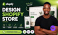 design shopify dropshipping online store, ecommerce website, fix poor branding