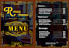 create a professional menu card