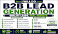 do b2b lead generation and linkedin leads ,email list building