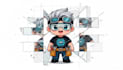 draw kawaii chibi worker mascot character with your profession