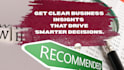 analyze business data and provide actionable insights