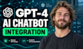 integrate gpt 4 ai chatbot into react node js web app with secure API setup