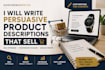 write persuasive product descriptions that sell