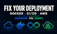 fix your docker ci cd pipeline and AWS deployment issues