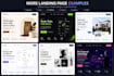 create high converting landing page design or one page website