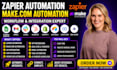 zapier automation, zapier integration, make com automation, crm automation