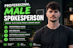 male spokesperson video spokesperson spokesperson agent testimonial