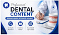 write professional dental  and healthcare articles