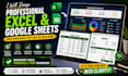 design editable excel spreadsheet, google sheets budget tracker invoice template