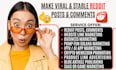 do reddit SEO post and backlink marketing to promote website