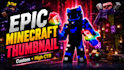 design high CTR minecraft youtube thumbnails