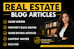 write engaging real estate blog articles