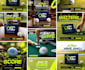 create modern golf social media posts, ads, banners and graphics