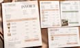 design editable canva invoice template receipt estimate quotation business forms