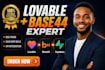 base44 bug fixing, migrate base44 to wordpress and handle base44 integration