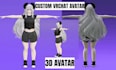 create custom vrchat avatar, furry avatar,nsfw, vtuber model, vr avatar,humanoid