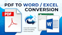 do accurate data entry, copy paste, PDF to word and excel