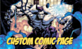 draw custom superhero comic book page manga graphic novels and webcomic panels