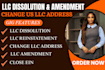 dissolve your US llc, close corporation, cancel ein and file dissolution
