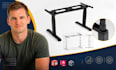 standing desk frame cad, height adjustable drawing, solidworks autocad expert 3d