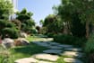 design front yard, backyard, home garden as landscape
