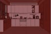 design commercial grade 3d kitchen modeling, quartz countertop,marble backsplash
