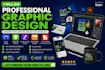 create custom graphic design or professional redesign