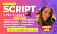 write, proofread movie script format screenplay feature film dialogue editing