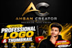 design a modern professional logo and youtube thumbnail
