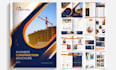 design real estate developer company profile, construction proposal and booklet