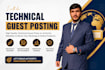 publish guest posts on high authority websites