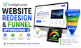 create gohighlevel website redesign and funnel optimization