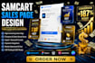 design high converting samcart sales page