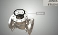 do 3d industrial valve animation, product animation, mechanical explainer video
