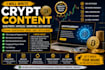 write crypto content, bitcoin articles, blockchain blog posts, and SEO content