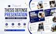 design academic presentation, thesis defense redesign powerpoint lecture slides