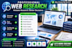 do accurate web research and company research
