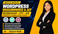 build wordpress woocommerce website, acf, membership site, cpt, property listing