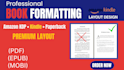 do book design and KDP book formatting for print publishing