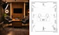 design lighting design for podcast studio, talk show rooms and lighting layout