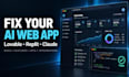 fix and develop your lovable replit or claude vibe coded web app