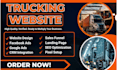 create logistics website, trucking, dispatch, freight broker, moving website