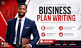 write fintech startup business plan pitch deck sba loan proposal grant funding