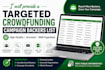 build a targeted a targeted backers list for your campaign