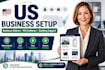 help you get a US business address, ein and banking setup guidance