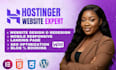 design a modern hostinger website using hostinger website builder